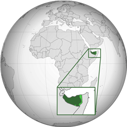 Somaliland (orthographic projection)