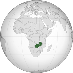 Zambia (orthographic projection)