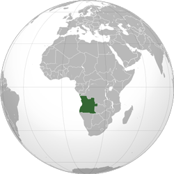 Angola (orthographic projection)
