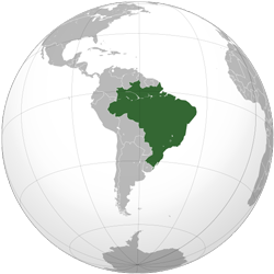 Brazil (orthographic projection)