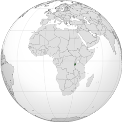 Burundi (orthographic projection)