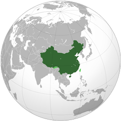 China (orthographic projection)