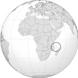 Comoros (orthographic projection)