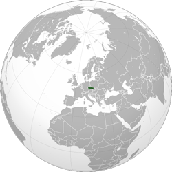 Czech Republic (orthographic projection)