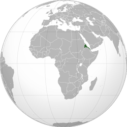 Eritrea (orthographic projection)