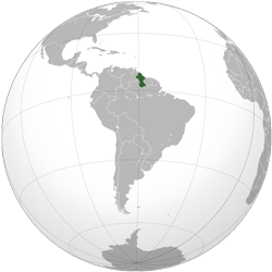 Guyana (orthographic projection)