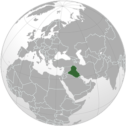 Iraq (orthographic projection)