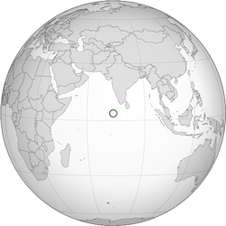Maldives (orthographic projection)