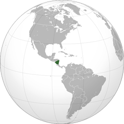 Nicaragua (orthographic projection)