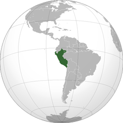 Peru (orthographic projection)