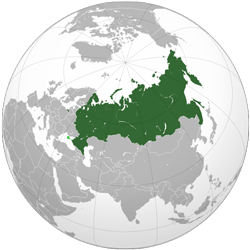 Russia (orthographic projection)