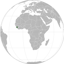 Sierra Leone (orthographic projection)