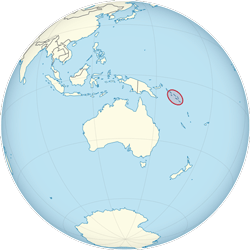 Solomon Islands (orthographic projection)