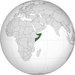 Somalia (orthographic projection)