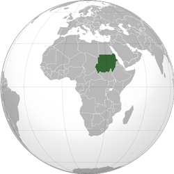 Sudan (orthographic projection)