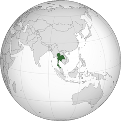 Thailand (orthographic projection)