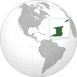 Trinidad and Tobago (orthographic projection)