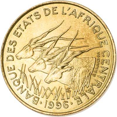 Central African States 25-FRANCS (KM10)