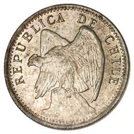 Chile 10-CENTAVOS (KM156.2a)