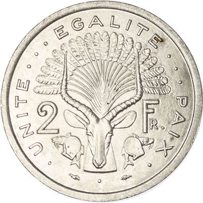 Djibouti 2-FRANCS (KM21)