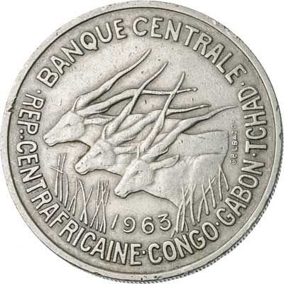 Equatorial African States 50-FRANCS (KM3)