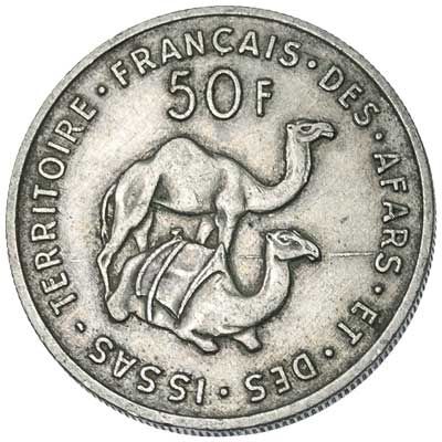 French Afars and Issas 50-FRANCS (KM18)