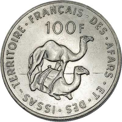 French Afars and Issas 100-FRANCS (KM19)