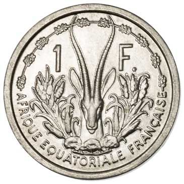 French Equatorial Africa 1-FRANC (KM6)