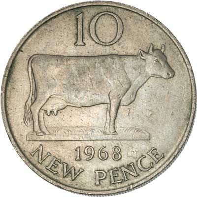 Guernsey 10-NEW PENCE (KM24)