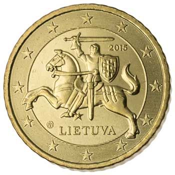 Lithuania 50-EURO CENT (KM210)