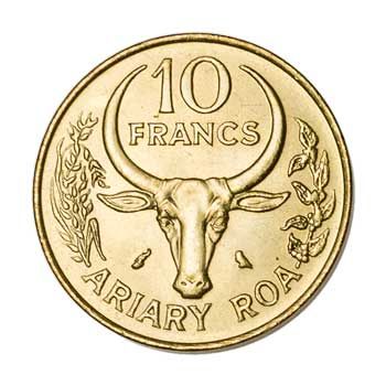 Madagascar 10-FRANCS (KM11)