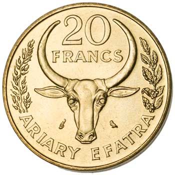 Madagascar 20-FRANCS (KM12)