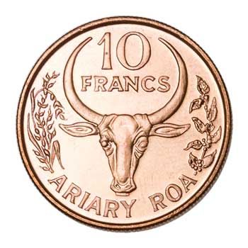 Madagascar 10-FRANCS (KM22)