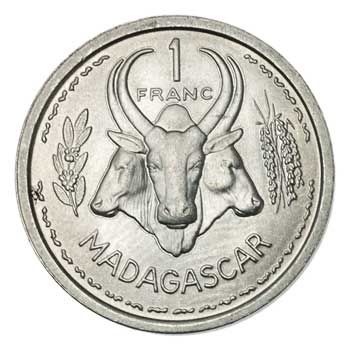 Madagascar 2-FRANCS (KM3)