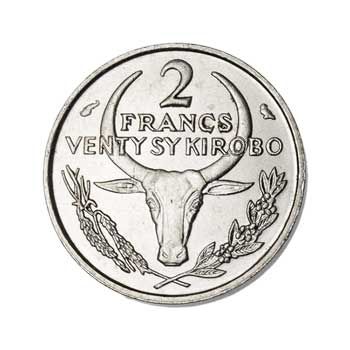 Madagascar 2-FRANCS (KM9)