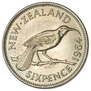 New Zealand 6-PENCE (KM26.2)