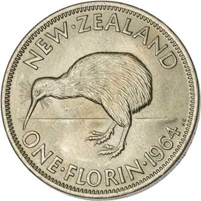 New Zealand 1-FLORIN (KM28.2)